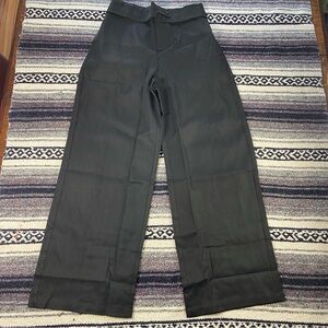 New NIP Gorglitter Men's Black Wide Leg Pants High Rise Small S